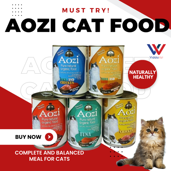 430g AOZI Wet cat food Natural healthy canned cat food for kitten cats all  flavors