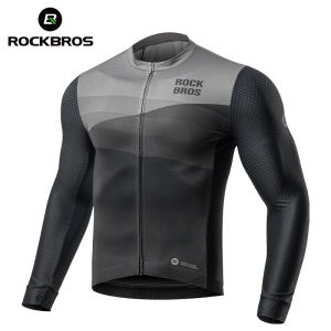Rockbros Áo đi xe đạp thoáng mát mau khô Xe Đạp Tay áo dài áo nhẹ thoải mái MTB xe đạp đường trường quần áo cho nam giới