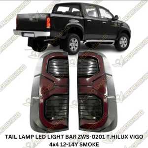 TOYOTA HILUX VIGO 2005-2012 UPGRADE REVO SMOKE AILBINO RED REAR BUMPER TAIL LAMP BRAKE LIGHT SIGNAL