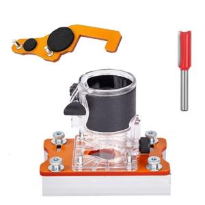 Trimmers Routers Base 2 in 1 Palms Routers Base Routers Slotting Bracket Suitable for Carbinet Closet Furniture