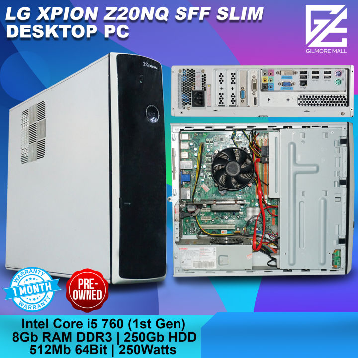 LG XPION Z20NQ SFF Slim PC Intel Core i5 760 4GB/8GB RAM DDR3 250GB