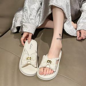New Summer WomenS Fashionable Slippers For Home Indoor Use Non-Slip Suitable For Outdoor Wear Pearl Casual Beach Shoes