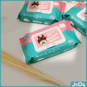 JeDa ทิชชู่เปียกทำความสะอาด ทิชชู่เปียก กระดาษทิชชู่เปียก ทิชชูเปียก 80 แผ่น Baby hand and mouth wipes