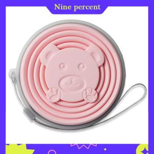 Nine percent Folding Cup Foldable Collapsible Telescopic Silicone Water Bottle Teacups