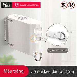 Bộ dây treo quần áo cao cấp lắp đặt không cần khoan vít chịu tải 20kg chiều dài tối đa lên đến 42m có thể kéo ra thu lại