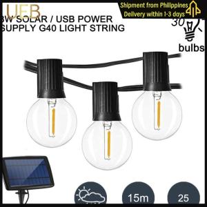 【UEB】Solar String Lights Outdoor with 8 Lighting Modes Solar String Lights Timer Solar Powered Patio Light for Outside Decor
