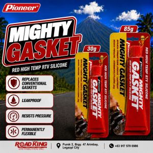 PIONEER MIGHTY GASKET RED HIGH TEMP RTV SILICONE GASKET MAKER – 30g / 85g