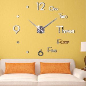 (100% ORIGINAL) Jam Dinding Besar 3D Jumbo 130cm Untuk Dekorasi Rumah Jam Dinding Jumbo Raksasa Original