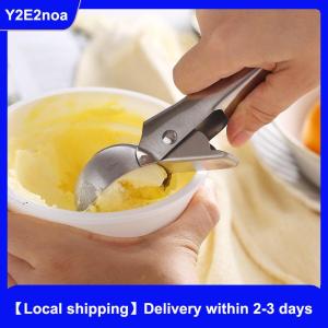 【Local shipping】 Ice Cream Scoops Stainless Steel Ice Cream Digger Non-Stick Fruit Ice Ball Maker Watermelon Ice Cream Spoon Tool
