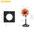 Quạt Điện Đứng 7 Cánh Senko LTS1636 - Quạt lửng Senko - Quạt điện cây đứng lỡ Senko  - Quạt lỡ sải cánh 39 cm - 3 tốc độ gió - Êm ái , bền bỉ - Hàng Chính Hãng- Bảo hành 24 tháng. 