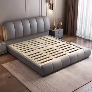 [CozyNest ]Bed Frame Queen Size Bed Frame Master Bedroom 1.8m Double Bed Modern Minimalist 1.5m Storage Leather Bed