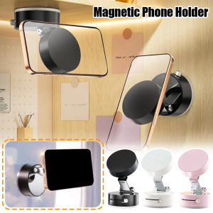 JY Smart Mall 360° Adjustable Vacuum Magnetic Holder Strong Suction Cup Phone Stand For Car/Gym/Mirror