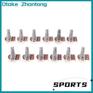 Dtake A500K B500K A250K B250K A50K B50K A25K B25K Potentiometer Splined Small Pot Electric Guitar Bass Effect Amp Tone Volume18mm Shaft Parts