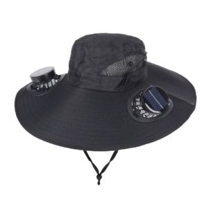 For Outdoor Camping Fishing Hiking Sunscreen Fisherman Hat Solar Fan Cap Portable Solar Charging Cap with Fan Sunshade Hat Tools