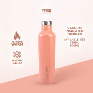 Tyeso 500ml/750ml Tumbler for Hot and Cold stainless Steel Vacuum Insulated Water bottle