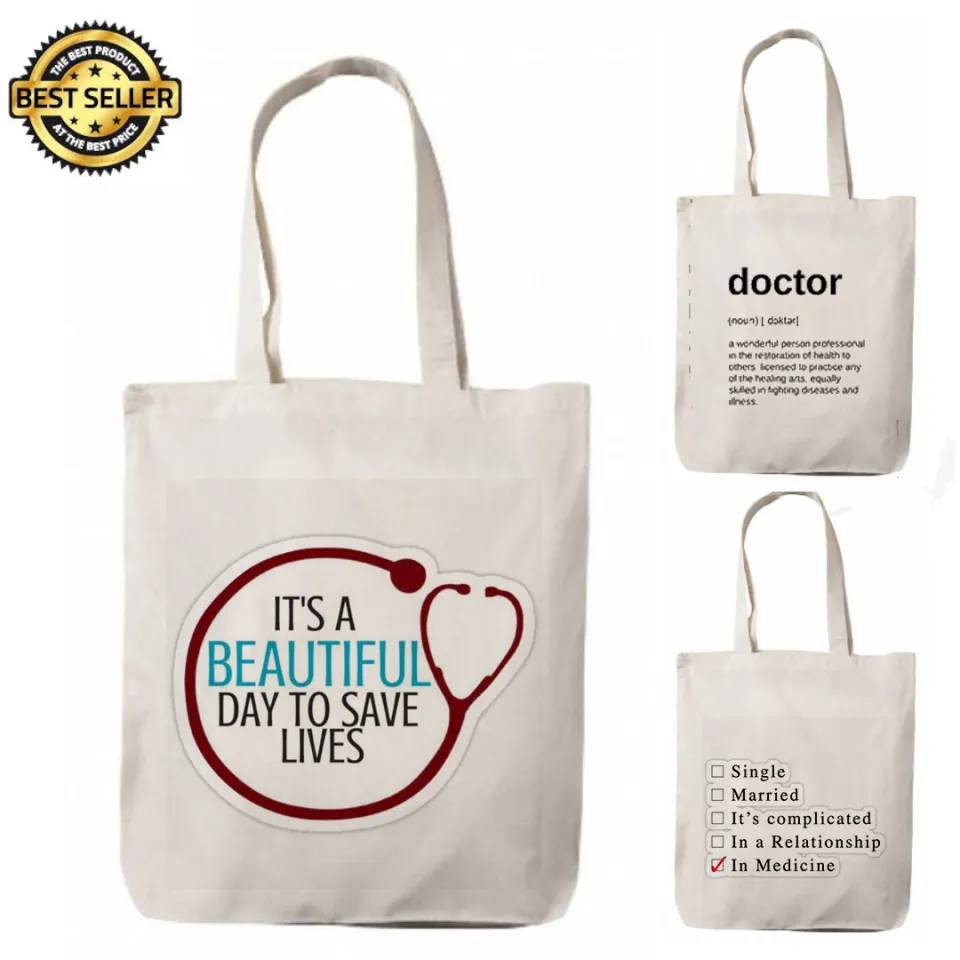 Doctor Medicine Tote Bag Katsa Canvas High Quality Graphic Print - Main Image
