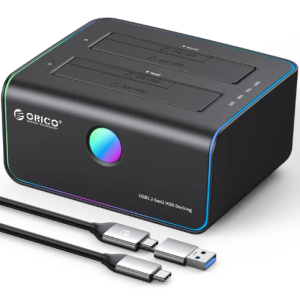 ORICO 2.5inch 3.5 inch SATA ổ cứng trạm nối 2 bay Offline Clone cho 2.5/3.5 inch HDD SSD USB C 3.0 kép đĩa HD nhà hộp PC