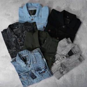 Jaket Jeans Motif Distro Sandwash Fashion Pria Murah Keren Terbaru Denim Classic by Maleka 12