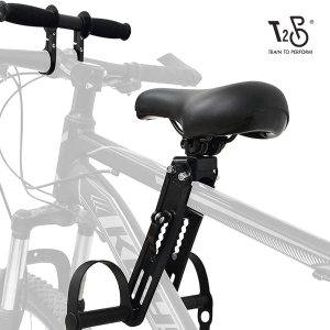T2P Bicycle Child Seat Front Mount With Handlebar Removable Mountain Bike Child Seat Front Baby Seat