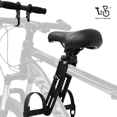 T2P Bicycle Child Seat Front Mount With Handlebar Removable Mountain Bike Child Seat Front Baby Seat