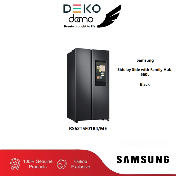 Malaysia Samsung Fridge Side by Side with Family Hub 660L 628L Black
