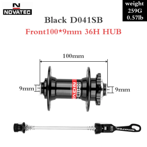 Original Novatec D041SB D042SB Hub MTB Mountain Bike Bead 4 Bearing Disc Brake Freehubs 28 32 36 Holes For 8/9/10/11 Speed Bicycle Accessories