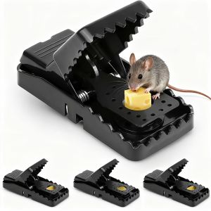 3pcs Automatic Rat Trap - Heavy-Duty PVC Non-Toxic Pest Control Device No / Odorless & Easy Setup One-Touch Kill for Mice & Rats /Outdoor Use for /Pets Effective Killer