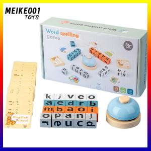 MEIKE001 Wooden Spell Word Toys Letter Cognitive Challenge Memory English Word Game Early Learning Educational Toys For Children