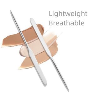 Foundation Brush Heart Spatula Stainless Steel Ultra-Thin Clear Makeup with Mixing Spatula 1/2/3PCS