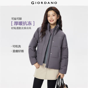 Giordano Beau Monde Women Stand collar puffer jacket Free Shipping 13375665