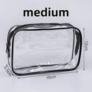 Travel cosmetic and toiletry storage bag Transparent Cosmetic Bag PVC