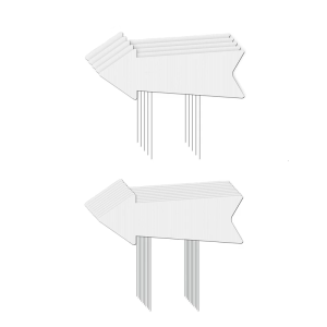 Blank Garden Marker Stake Rustproof Personality Customizable Outdoor Address Plaque Easy Installation