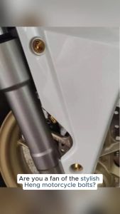 HENG 6X20/6x15 MUSHROOM GOLD BODY BOLTS COWLING PLATE NUMBER FOOTBOARD (SOLD PER PIECE)