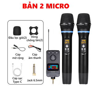 Micro Karaoke Không Dây QiMi M501-502 - Kết Nối Bluetooth Pin Trâu Hát Nhẹ Hơi Không Hú Nhỏ Gọn