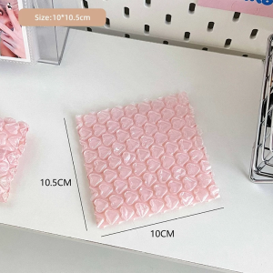 10Pcs/set Pink Love Heart Bubble Wraps Pouch Waterproof Shockproof Bubble Envelope Packaging Bag