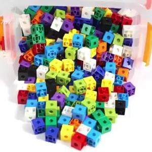 100pcs Kids Numberblocks Toy Math Linking Cubes Blocks Snap Cubes Link Cubes Link Math Manipulatives