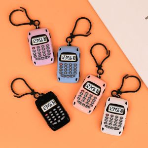 OKONOK 8 Digits Display Electronic Calculator Mini Multifunctional Key Ring Portable Creative Key Chain Office