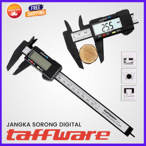COD Taffware Jangka Sorong Digital Vernier Caliper with LCD Screen - JIGO-150 / Jangka Sorong Pengukuran Akurat / Alat Pengukur Jangka Sorong / Penggaris Jangka Sorong / Sigmat Jangka Sorong Dengan Tingkat Ketelitian Sampai 0.1 MM