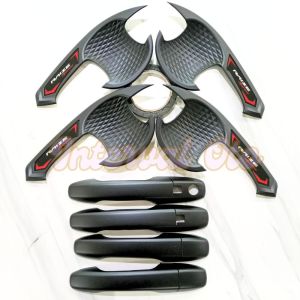 Paket Outer Handle Pegangan Pintu Mobil Toyota Raize 2021 Hitam Cover