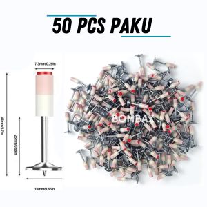 Paku Ramset Galvanis Berbagai Bahan Multifungsi 50-100pcs Ukuran 25mm
