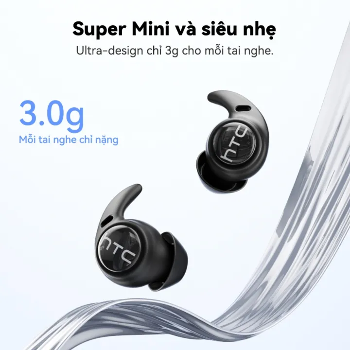 HTC NE76 AI Translation Tai nghe Bluetooth 6.0, tai nghe ASMR hỗ trợ giấc ngủ, dịch thuật thời gian thực, khử tiếng ồn, chất lượng âm thanh HiFi độ nét cao, giảm nhiễu cuộc gọi và tích hợp micro | BigBuy360 - bigbuy360.vn