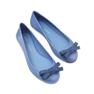 2022 Melissas women shoes Official Store ladies Ballet Flats Bow Casual Flats Jelly Shoes