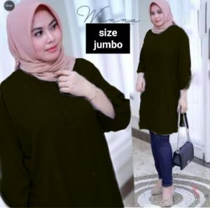 Madina atasan tunik wanita -tunik jumbo-atasan tunik big size