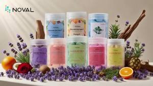 NOVAL Pedi Spa Tablet - Fast Dissolving Gentle & Portable Foot Soak for Softening Calluses & Hydrating Skin Tiny Travel Size Coconut Scent