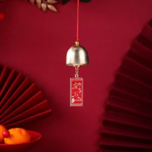Festival ornament gifts festive and lucky charm pendants door ornaments necklaces accessories DIY small ornaments materials国风风铃招财猫挂件平安喜乐过年喜庆装饰挂饰创意布置挂件小铃铛