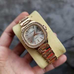 JAM TAMNGAN WANITA ANTI AIR BODY FULL STAINLESS DAN MUTIARA