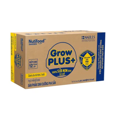 Thùng 48 Hộp Sữa Non Pha Sẵn GrowPLUS+ Vàng Tăng Sức Để Kháng Phát Triển Chiều Cao Cho Bé 110ml 180ml - Bibo Mart