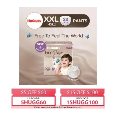 Huggies Free Sense Baby Diaper Pants XXL 22s