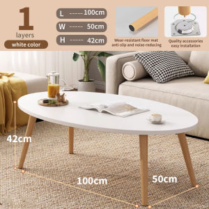 Modern Living room Coffee Table Round Table Small Household Simple Multifunctional Oval Center Table Dining Table