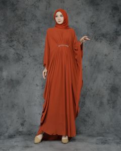 Zahira1808 Diana Kaftan Ceruty Baby Doll Hias Swarovsky Gamis Trendi Baju Syari Muslim Wanita Terlaris Gamis Pesta Mewah Jumbo KHZ
